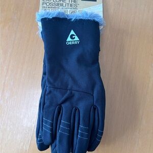 Gerry women’s black gloves medium/large Faux fur